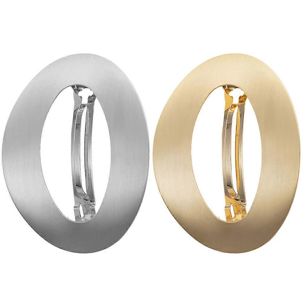 Here's a polished and professional product description based on your input:
**2PCS Spring Hair Clips for Women – Semicircle Ponytail Holders |