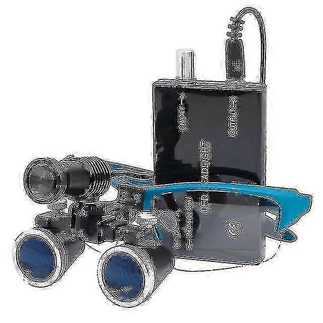 2.5x/3.5x 420 Mm Dental Loupe Magnifier Binocular Magnifier Surgery Surgical Operation Loupe With Spotlight Head Light-mxbc-eyzi