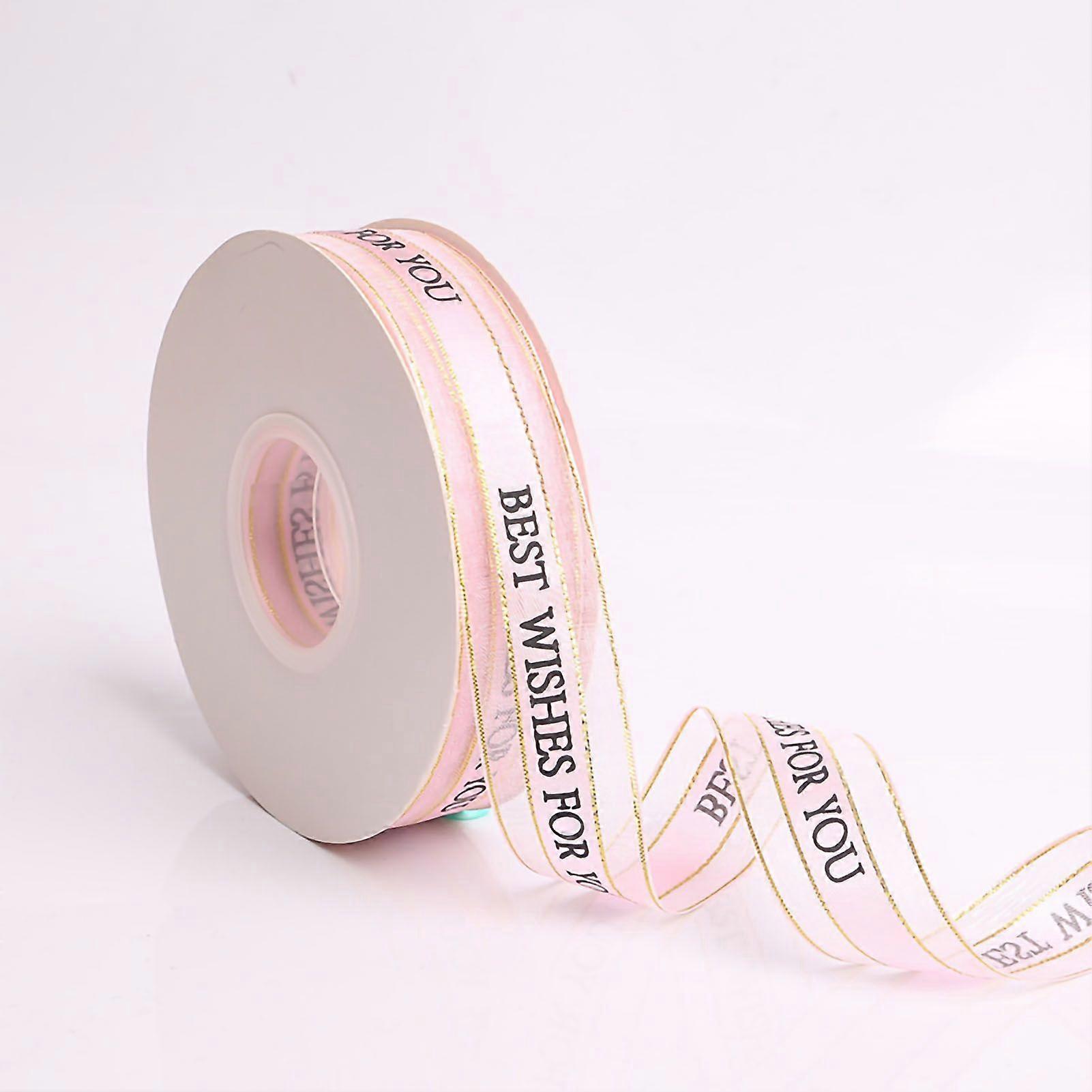 2025 أحدث نموذج هدية الشريط تصميم رسالة ألوان زاهية لا تتلاشى واسعة