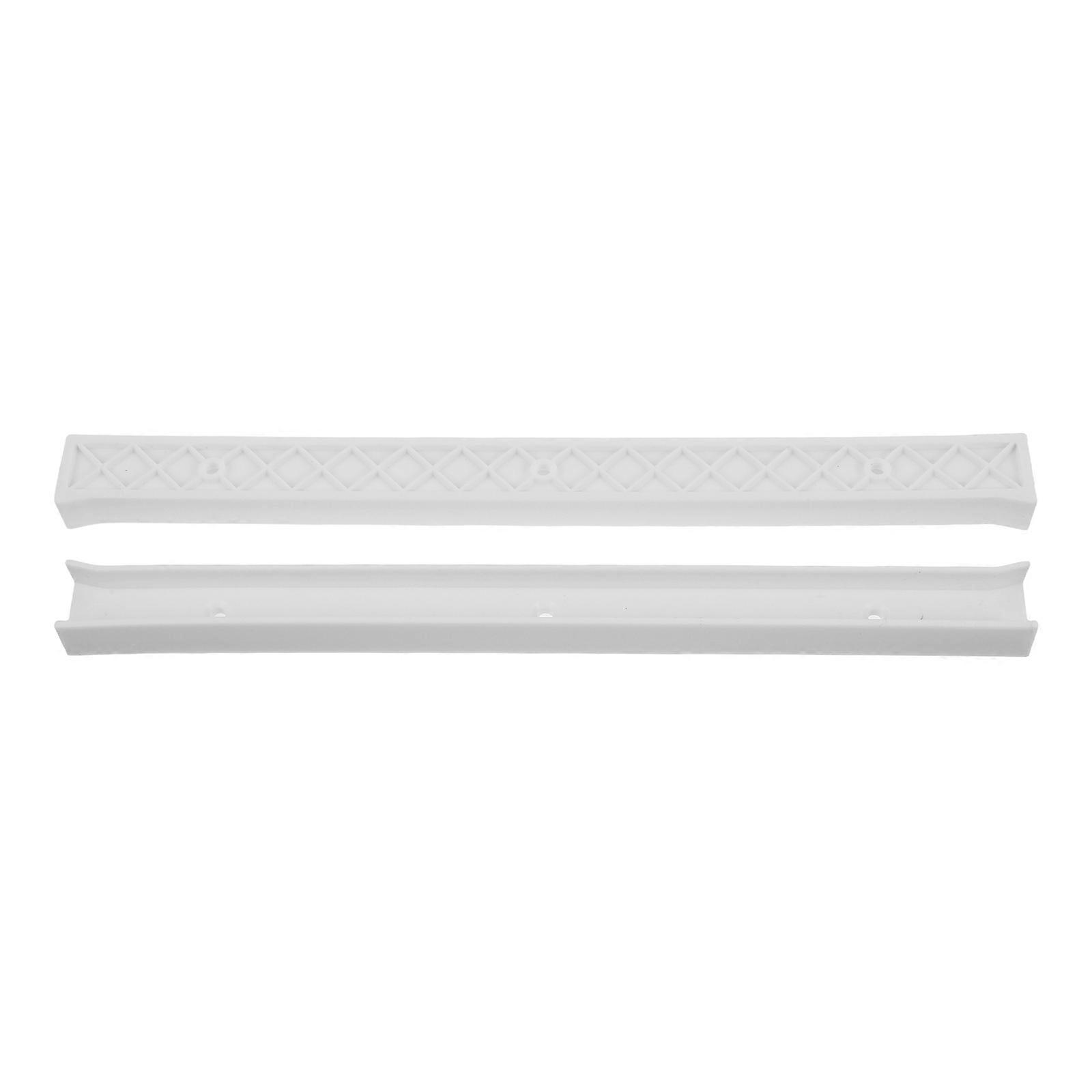 1 Pair White Anti Slip Drawer Rail Set 28cm Ideal for Home Office Storage Durable Plastic Guides for Drawers Cabinets