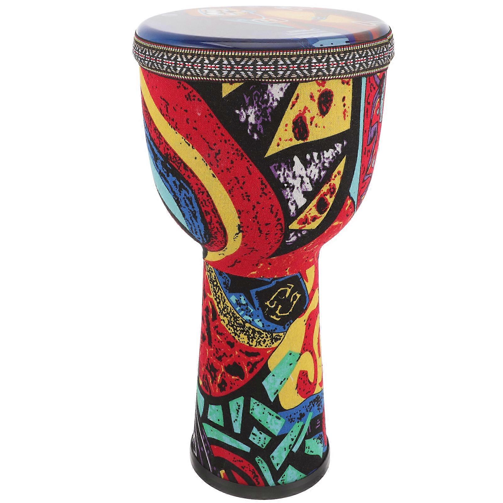 Djembe Drum Adults African Hand Drum Ideal For Music Festivals Performances Parties Home Decoration Simple and Classic Style 1Pack