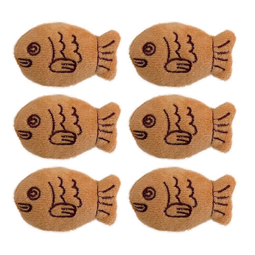 Adorable Fish Shape Plush Brooch Pins for Clothes Accessories and Decoration Khaki