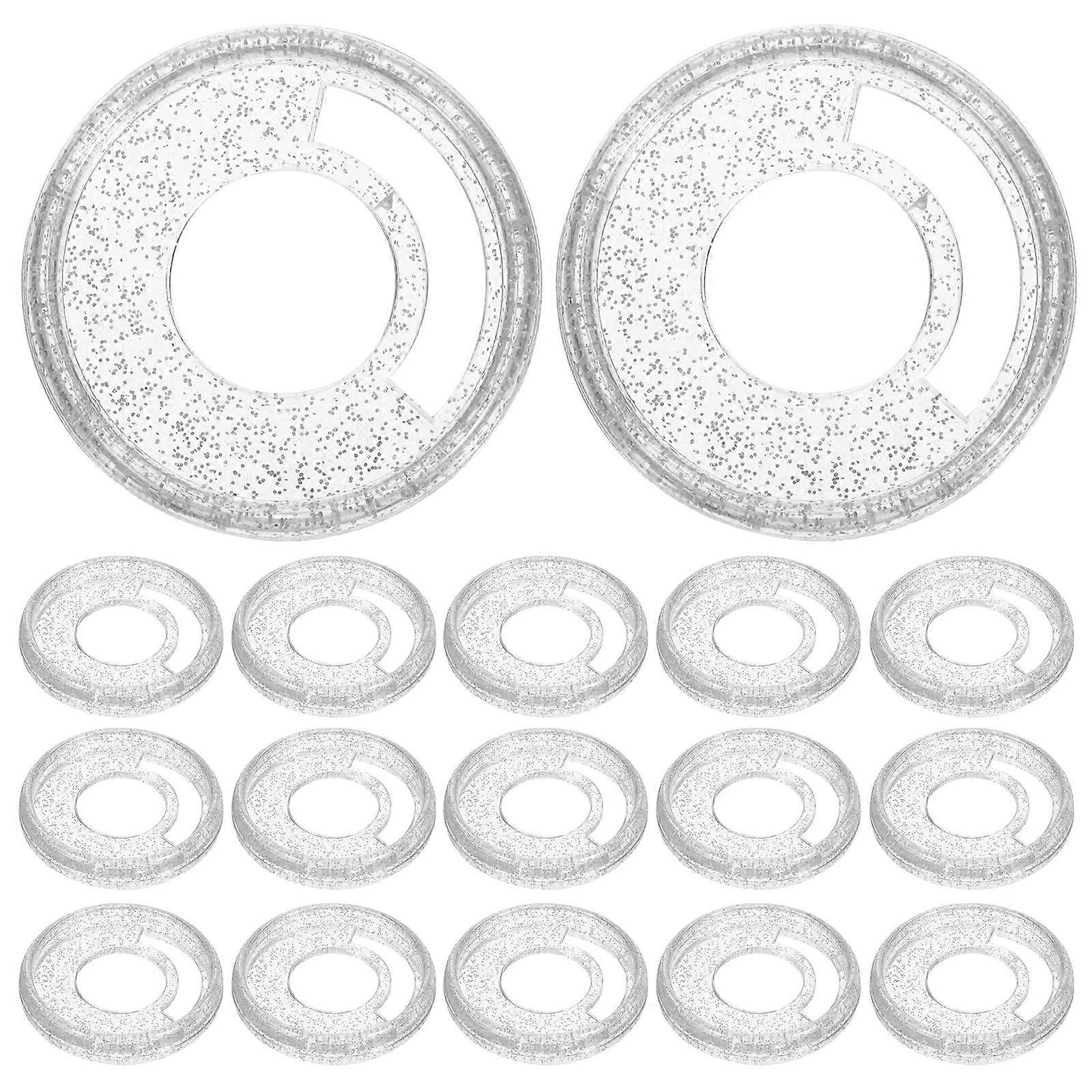 Planner Binder Rings Plastic Construction for Office Work 50Set