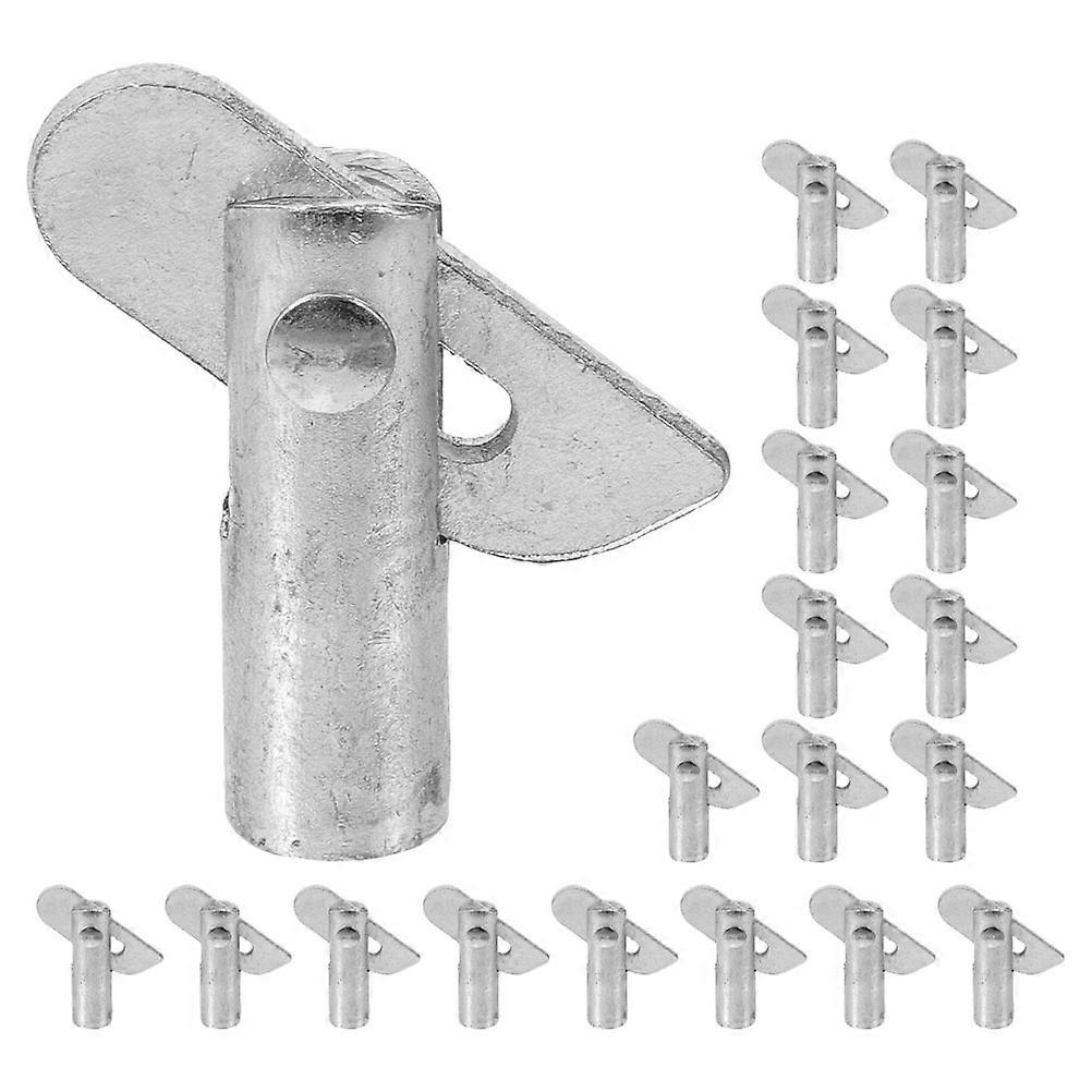 Fixing Pegs for Brackets Detachable Guardrail System Construction Workers Galvanized Steel Cylindrical Locking 20Pcs