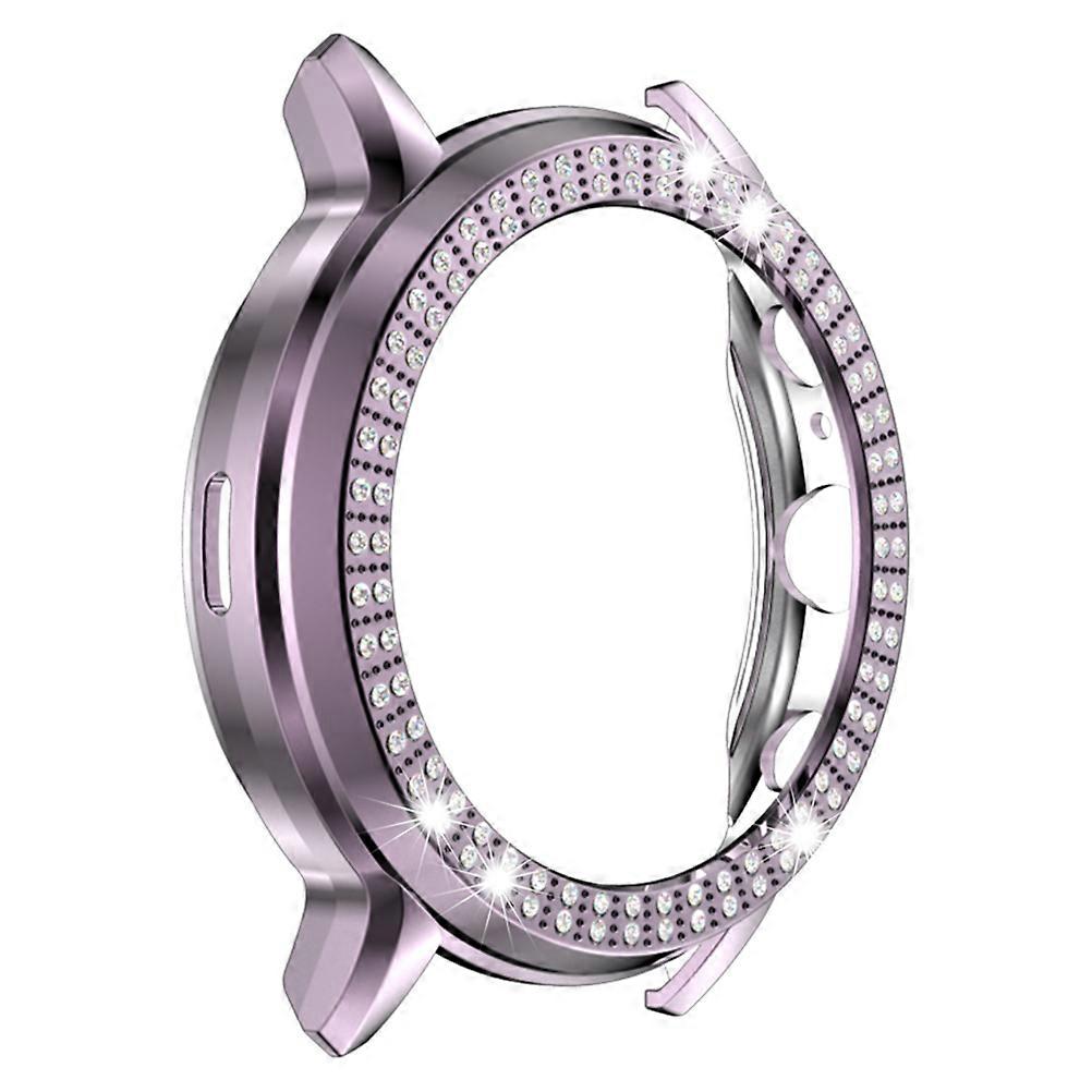 Elegant Grey Watch Protective Case with Double Row Rhinestones, Lightweight and Durable Design for Watch Accessories