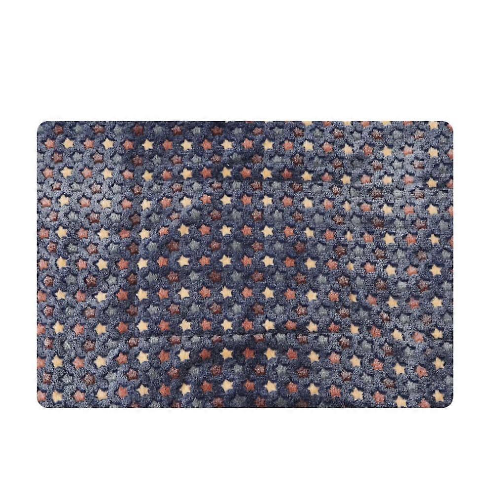 Dog Throw Blankets Comfortable Pet Winter Cushion Rectangular Blue 1Set