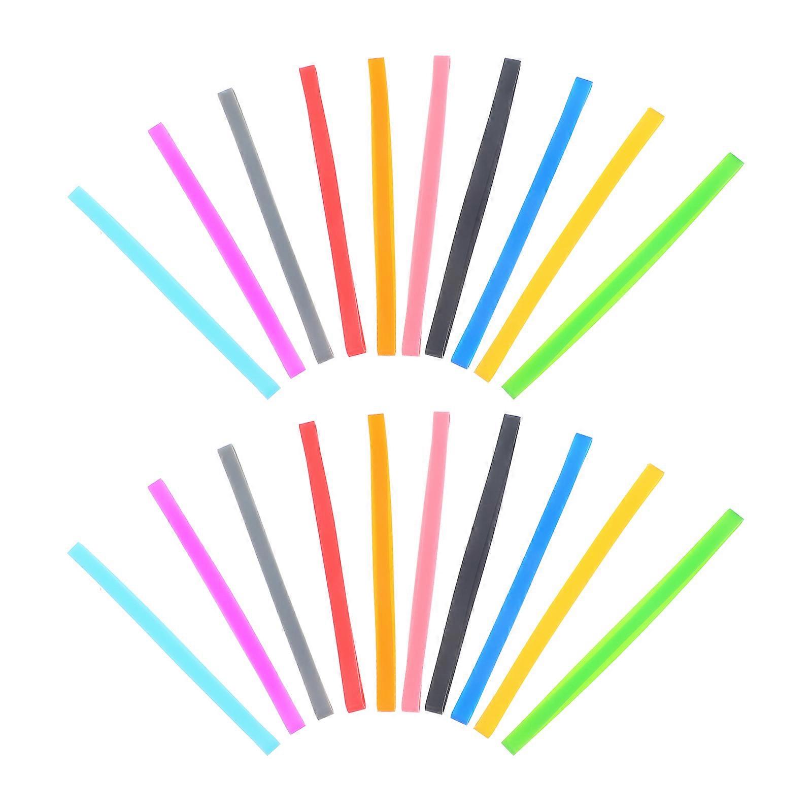 Elastic Band for Books Journal Elastic Band Accessory Assorted Color 13.50X0.70X0.50CM Simple Design 20Pcs