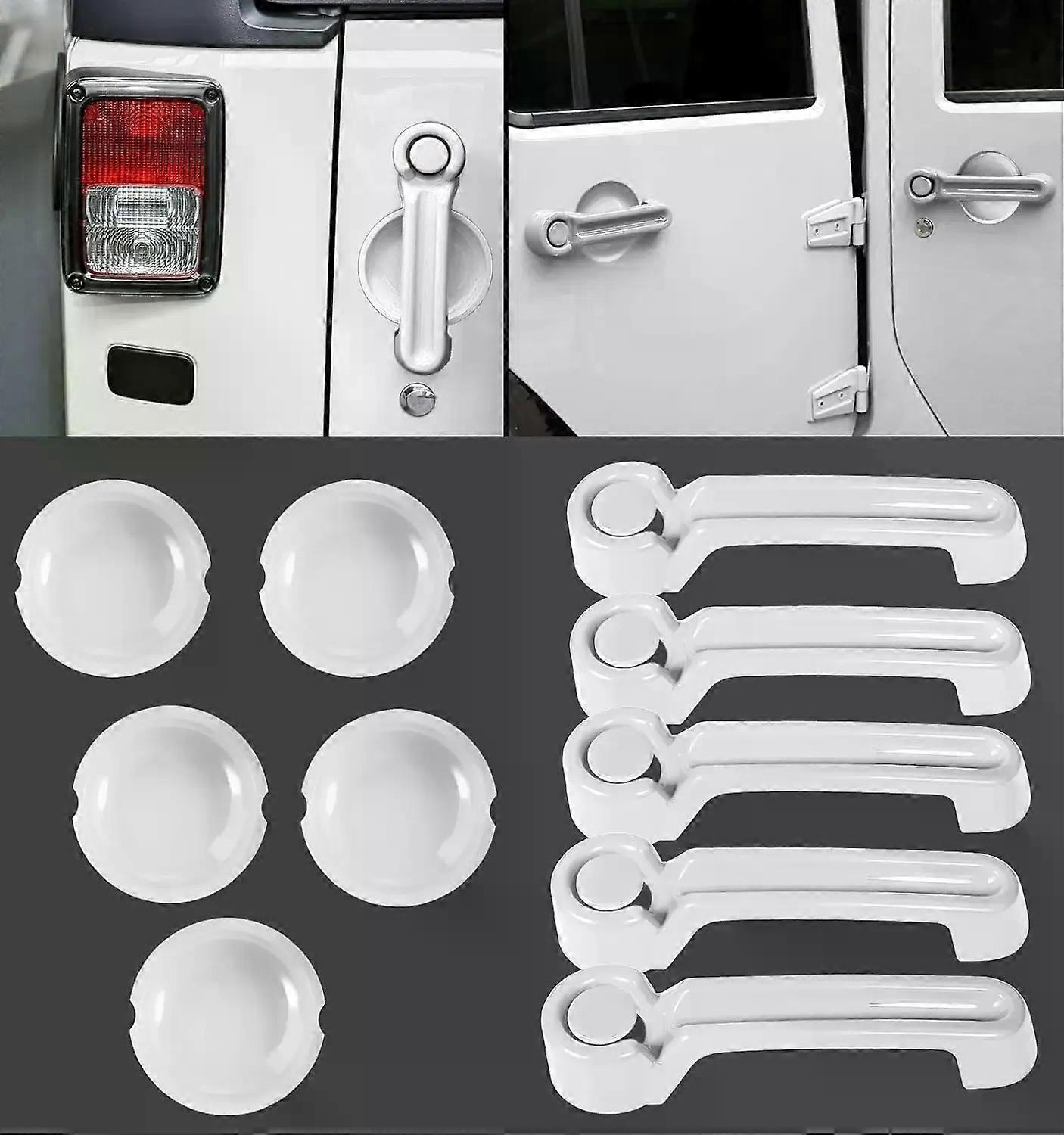 Dış Kapı Bagaj Kapağı Kolu Kapağı Jeep Wrangler JK JKU Sahara Rubicon Sınırsız 2007-2018 Dekorasyon Trim Aksesuarları için Uyar