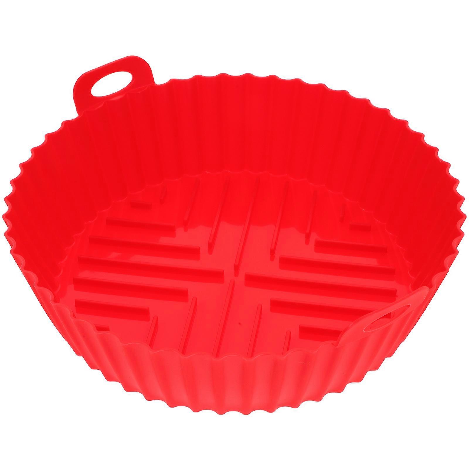 Liners For Air Fryer Basket Multi Function Air Fryer Mat Home Cooking Red 20X17.3Cm Non Stick 1Pack