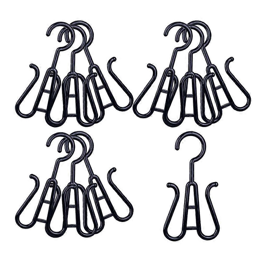 Plastic Shoe Drying Organizers Double Hook Boot Hangers for Closet Space Saving, Hanging Shoe Shelf for Home and Travel Use with Smooth Surface