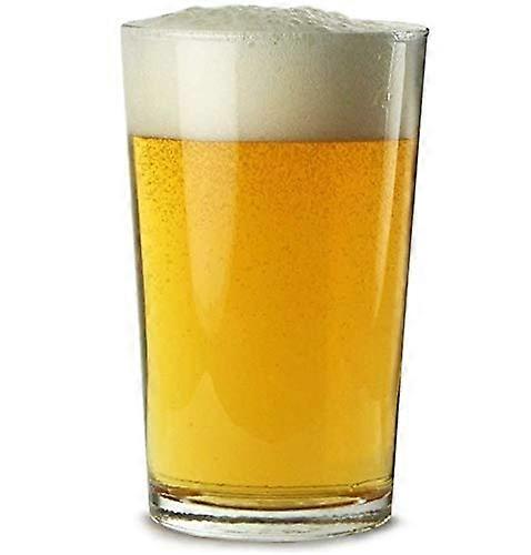 Unie Pint Glass Tumbler Goblet Set of 2, 560ml 20oz, Clear Glass, Durable Drinking Glassware for Home Use