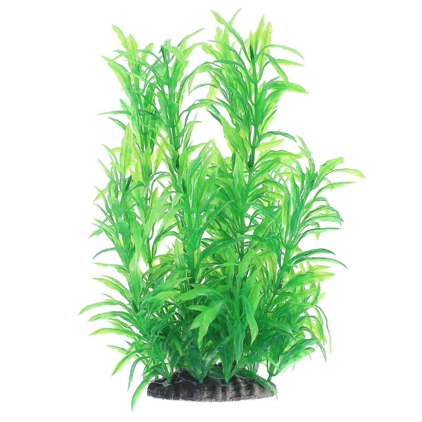 Aquarium Artificial Plastic Plants Decoration Fish Tank Aquatic Plant Model Pet Entertainment Tall and Slender 1Pack