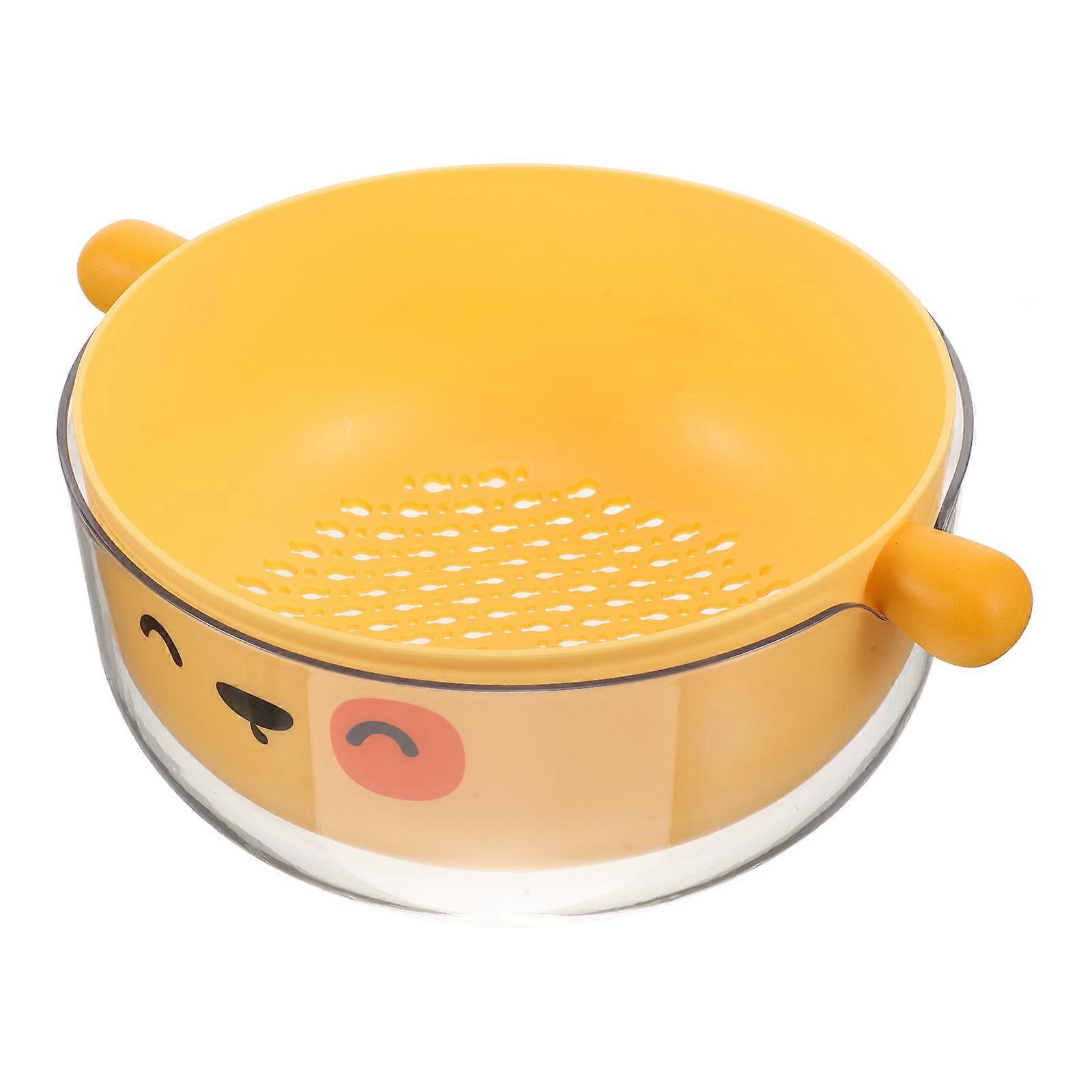 Multifunctional Drainage Bowl Colander Home Use Multi 2800X2200X1100Cm Serving Bowl 1Pack
