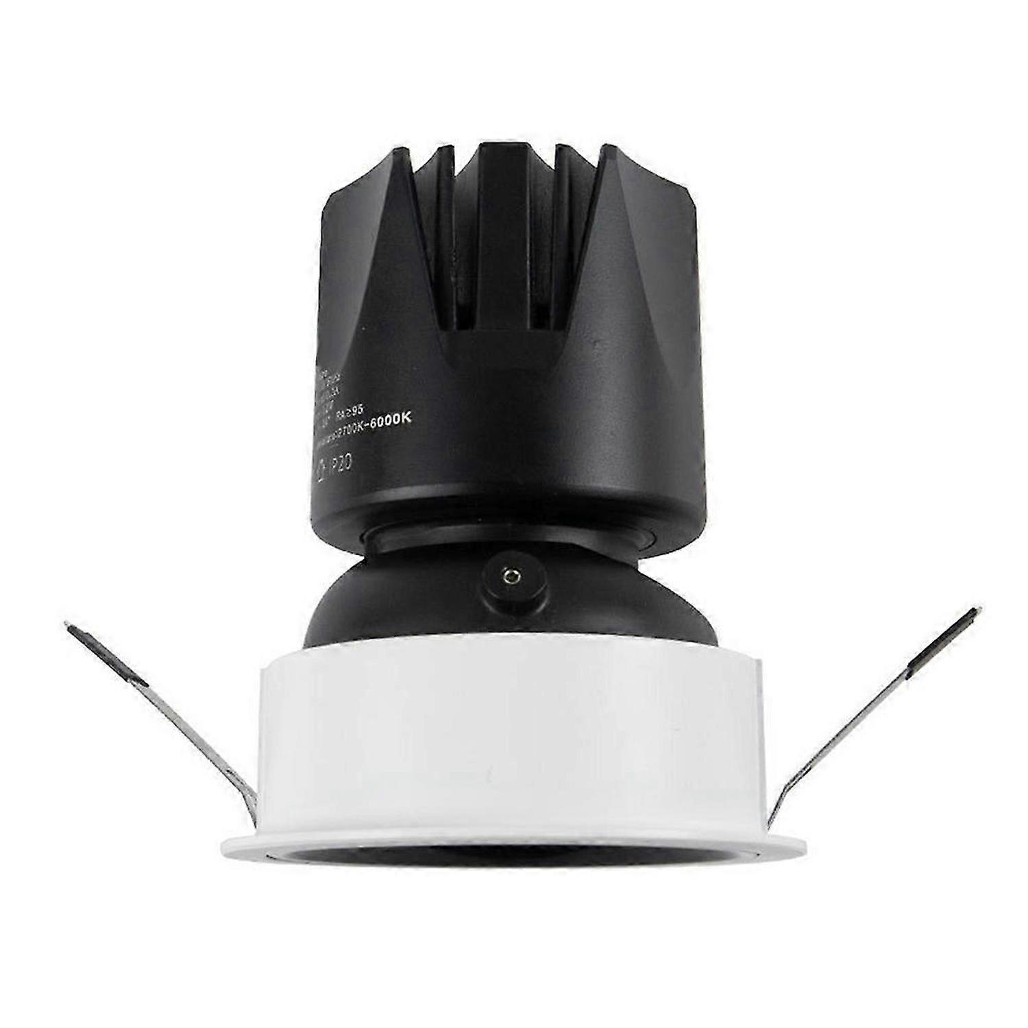 Projecteur LED intelligent Tuya Zigbee 12 W, antireflet, intensité variable, éclairage de plafond encastré