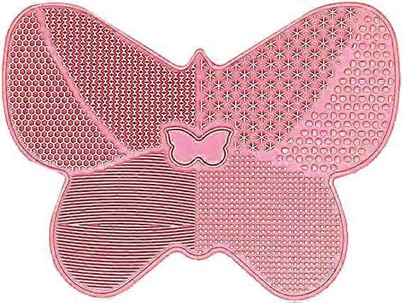 Ternel Butterfly Shape Silicone Makeup Brush Cleaning Mat with Suction Cup