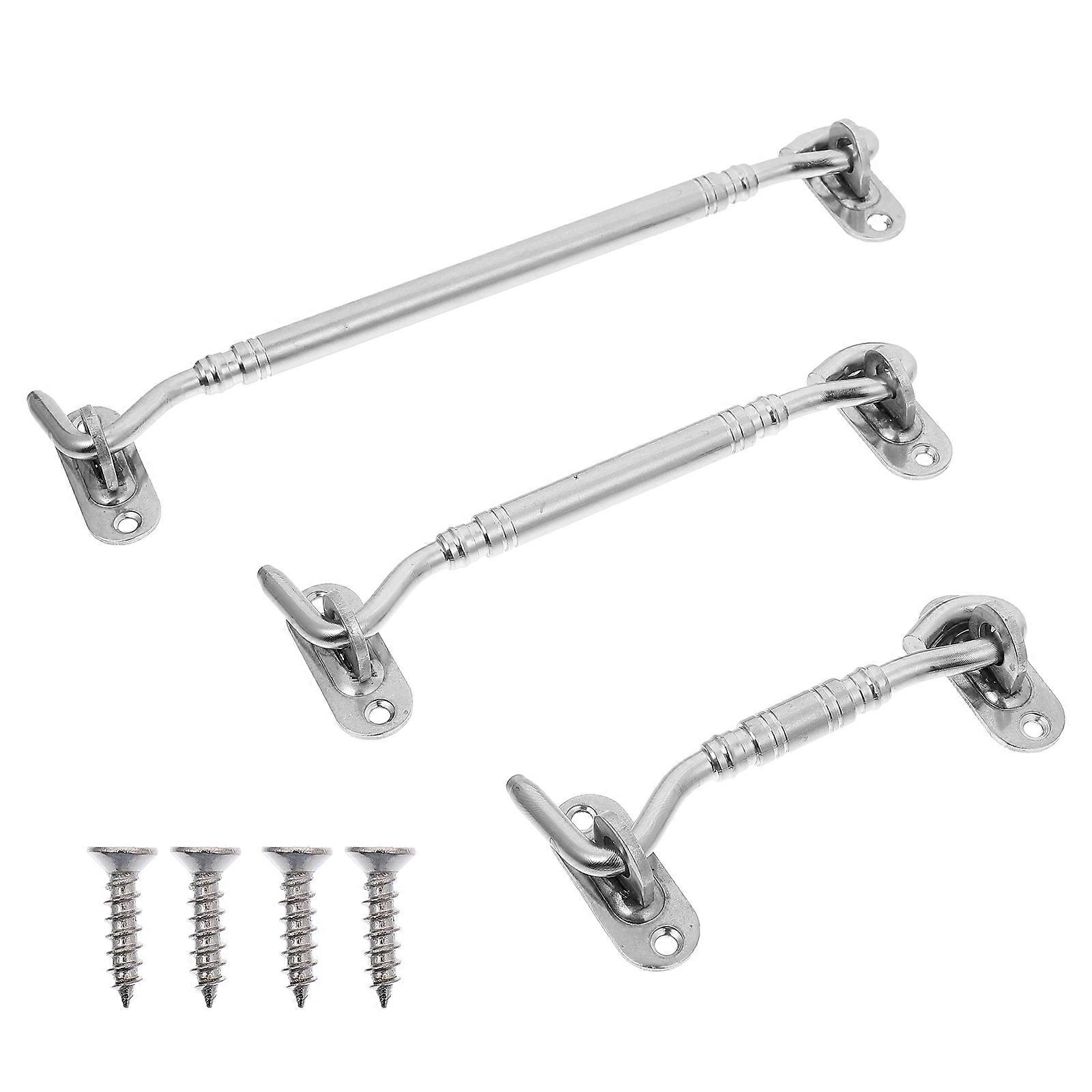 Cabin Hooks For Doors Outside Latch Locks For Inside Door 3Pcs