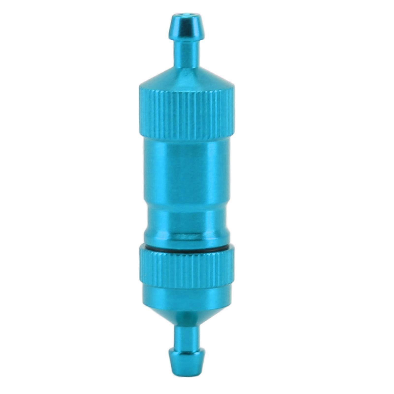 Filtre à carburant RC en alliage d'aluminium, accessoire RC universel, filtre à huile et à carburant RC de remplacement pour avion RC, bleu