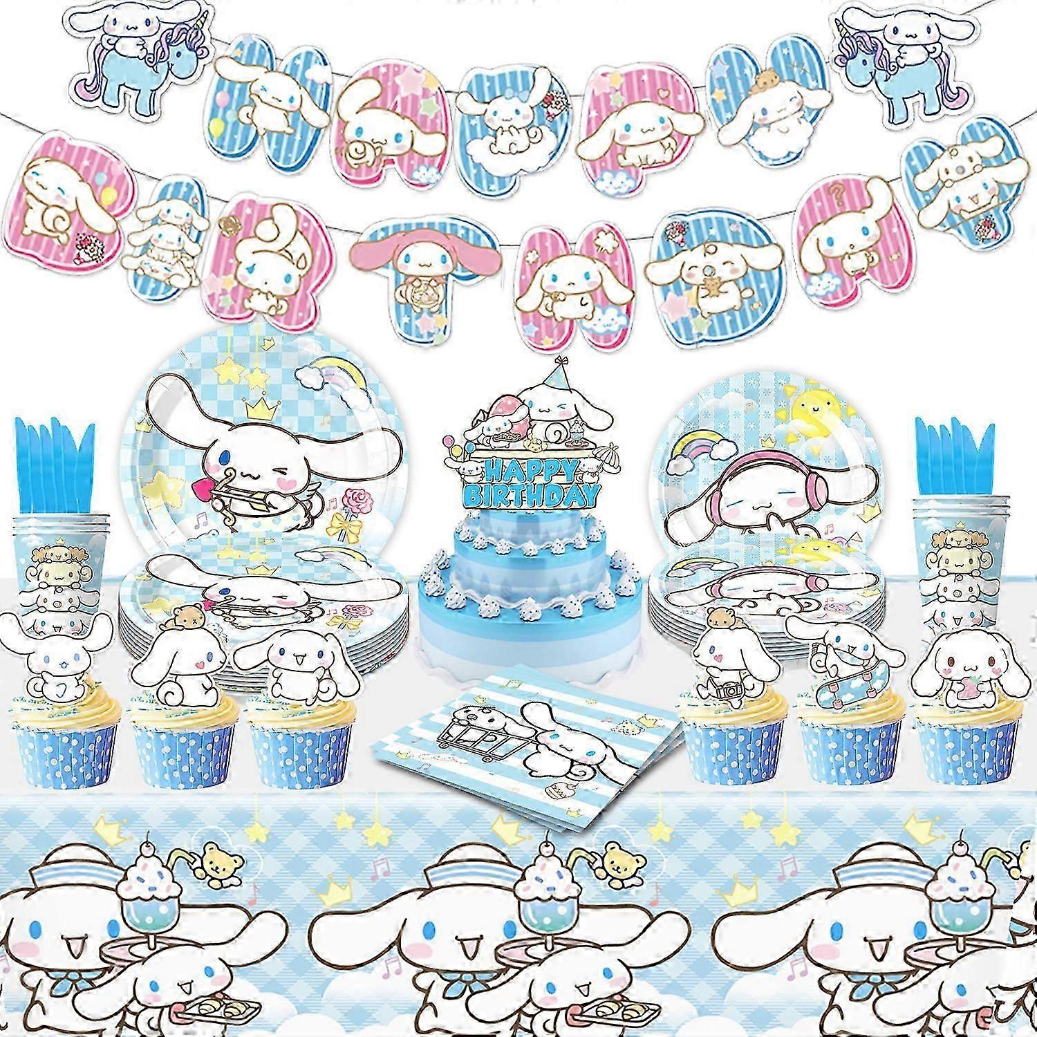 Διακοσμήσεις κόμματος Cinnamoroll, προμήθειες πάρτι γενεθλίων για τις προμήθειες κόμματος Cinnamoroll