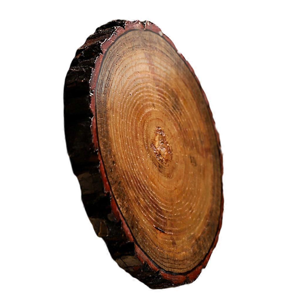 Wood Circle Cup Mat Rustic Coasters Home Use Decoration 9x9cm 1Pcs