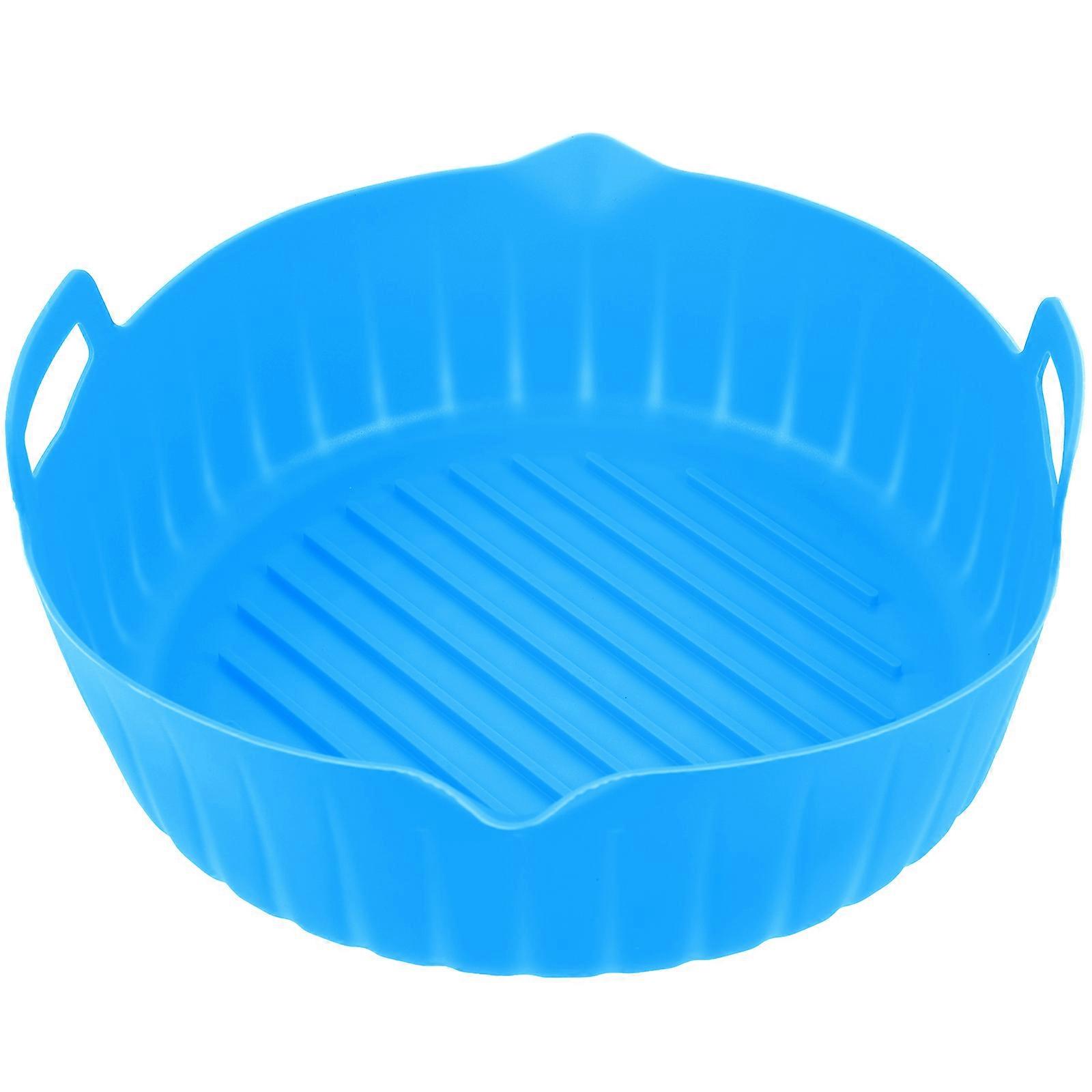 Liner Air Fryer Basket Non-Stick Air Fryer Silicone Liner Round Summer Parties Heat-Resistant 9.04X7.86X3.14in 1Set