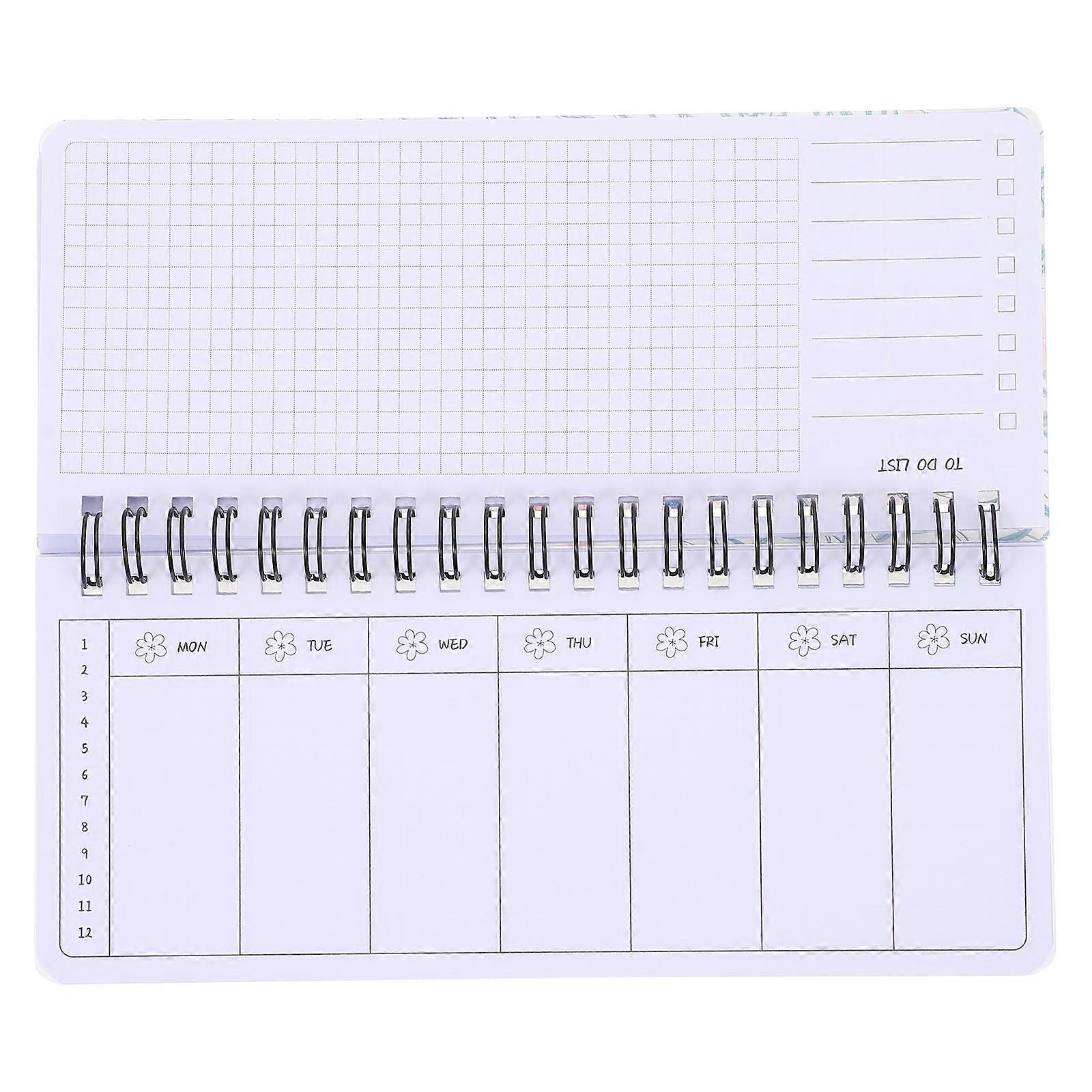 Academic Planner Notebook for Students Multi Function Writing Journal with Tearable Weekly Organizer, Smooth Writing Surface, Portable for Home &