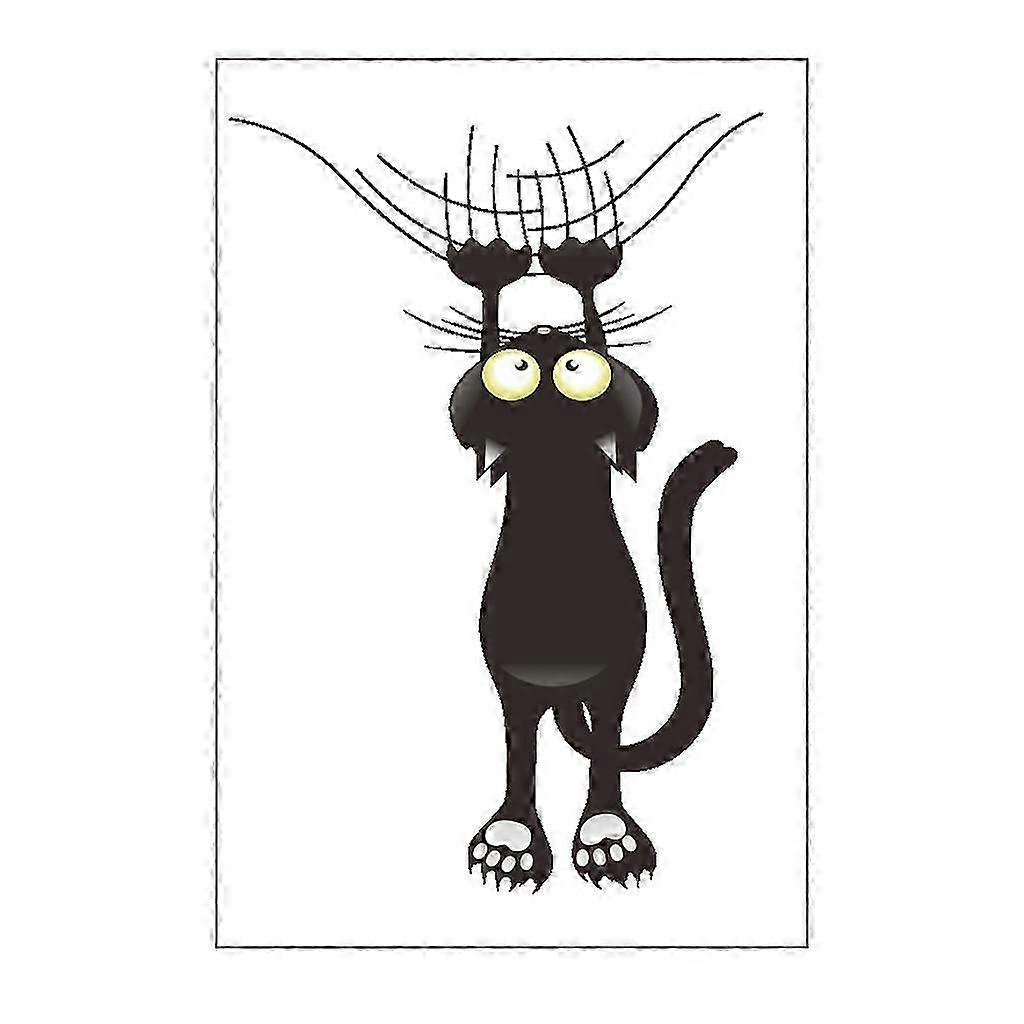 2025 Latest Model Falling Down for Cat PVC Mirror Wall Sticker DIY Art Mural