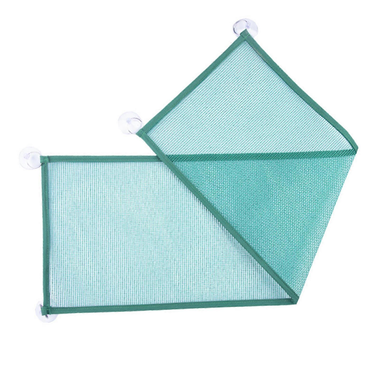 Reptile Mesh Hammock Rectangle Summer Hanging Reptile Breathable Net Hammock Bed with Suction Cups for Lizard Snake Green