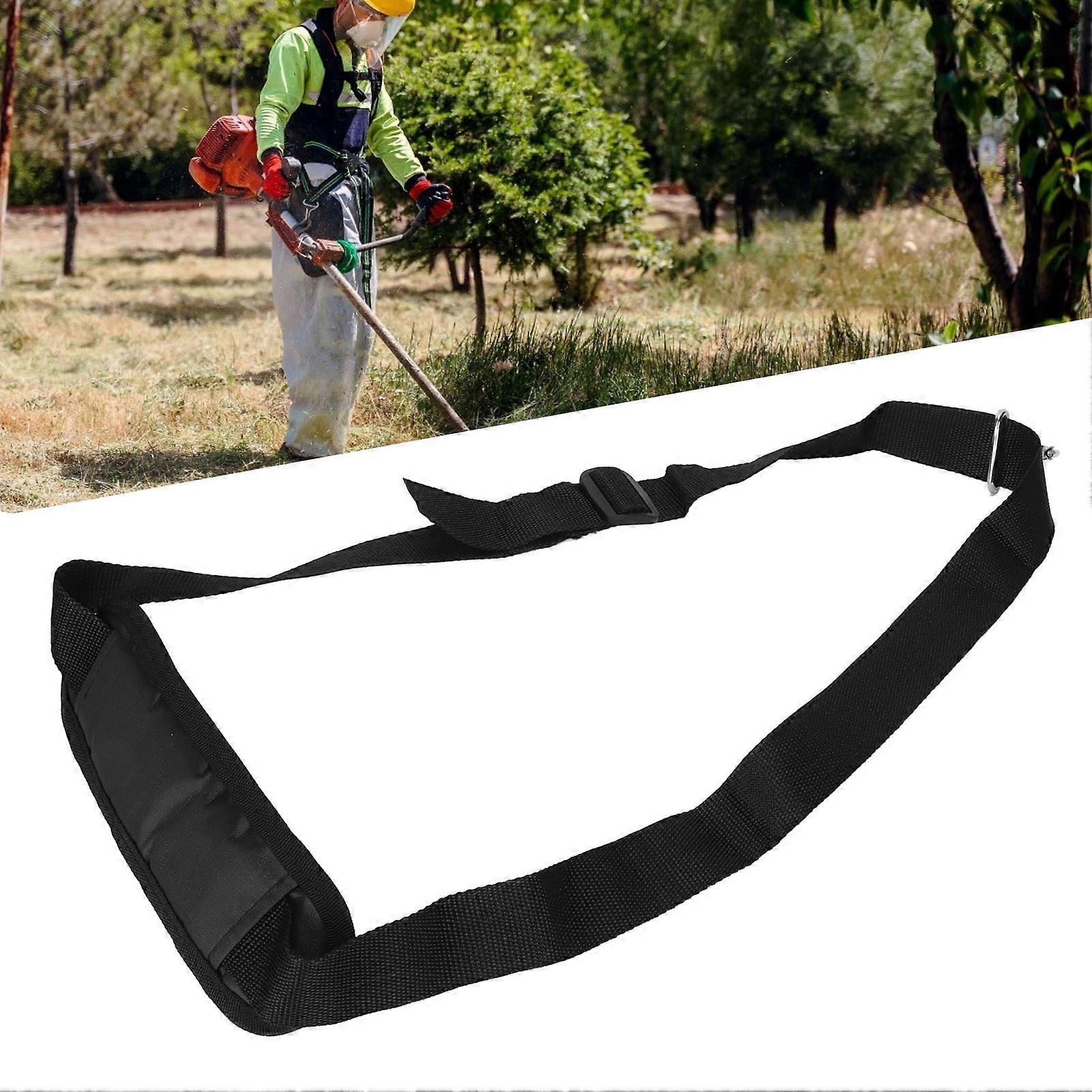 Rectangle Shoulder Harness Strap Polyester Single Shoulder Strap with Stainless Steel Hook for Weeder Trimmer