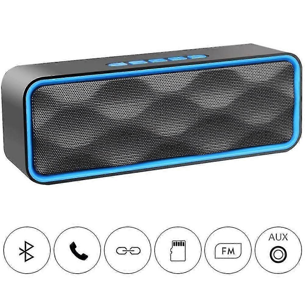 Bluetooth Speaker Portable Outdoor Wireless Speaker (Blue)