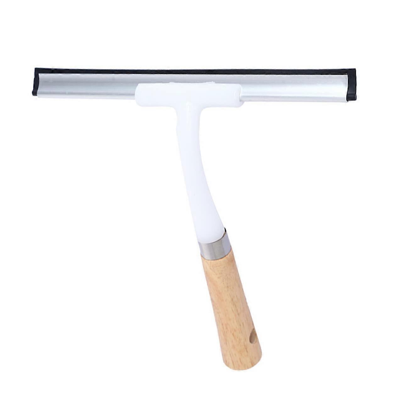Window squeegee with wooden handle – Ergonomic cleaning tool for windows and car windshields