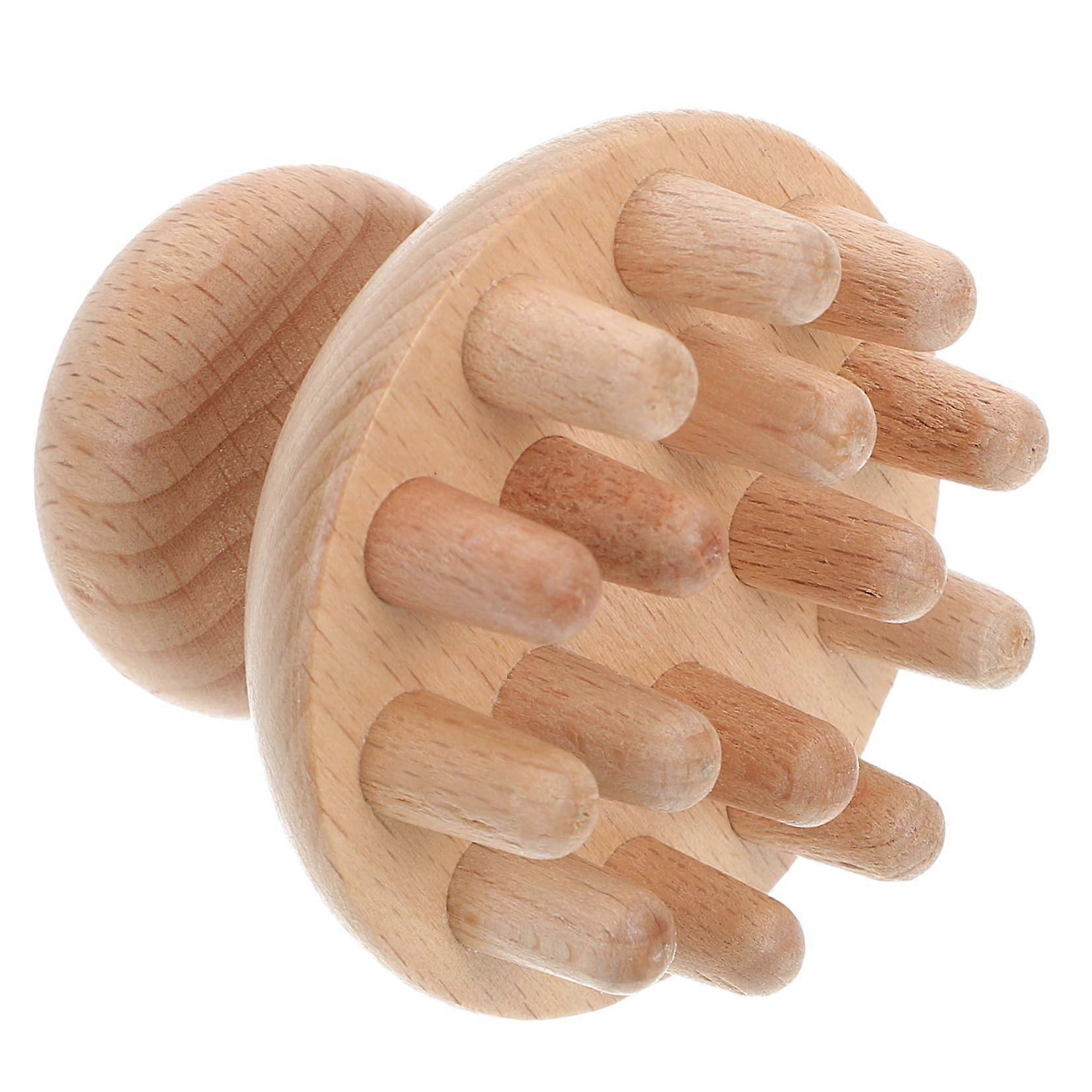 Wooden Scalp Massage Comb Acupressure Tool for Relaxing Scalp Care - Enhances Circulation, High-Quality Material for All Body Use