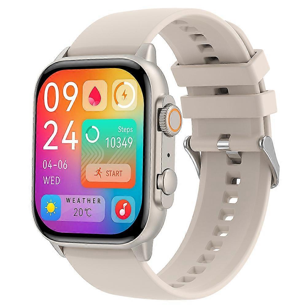 HK95 1.96-inch AMOLED Screen Smart Watch Health Monitoring Bluetooth-compatible Calling Smart Sports