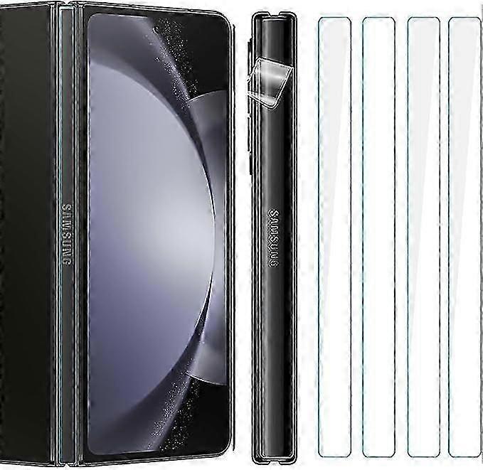 サムスンギャラクシーZフォールド5ヒンジプロテクターフィルム用3個、フレキシブルHDクリアアンチスクラッチ自己修復ヒンジカバー保護フィルム