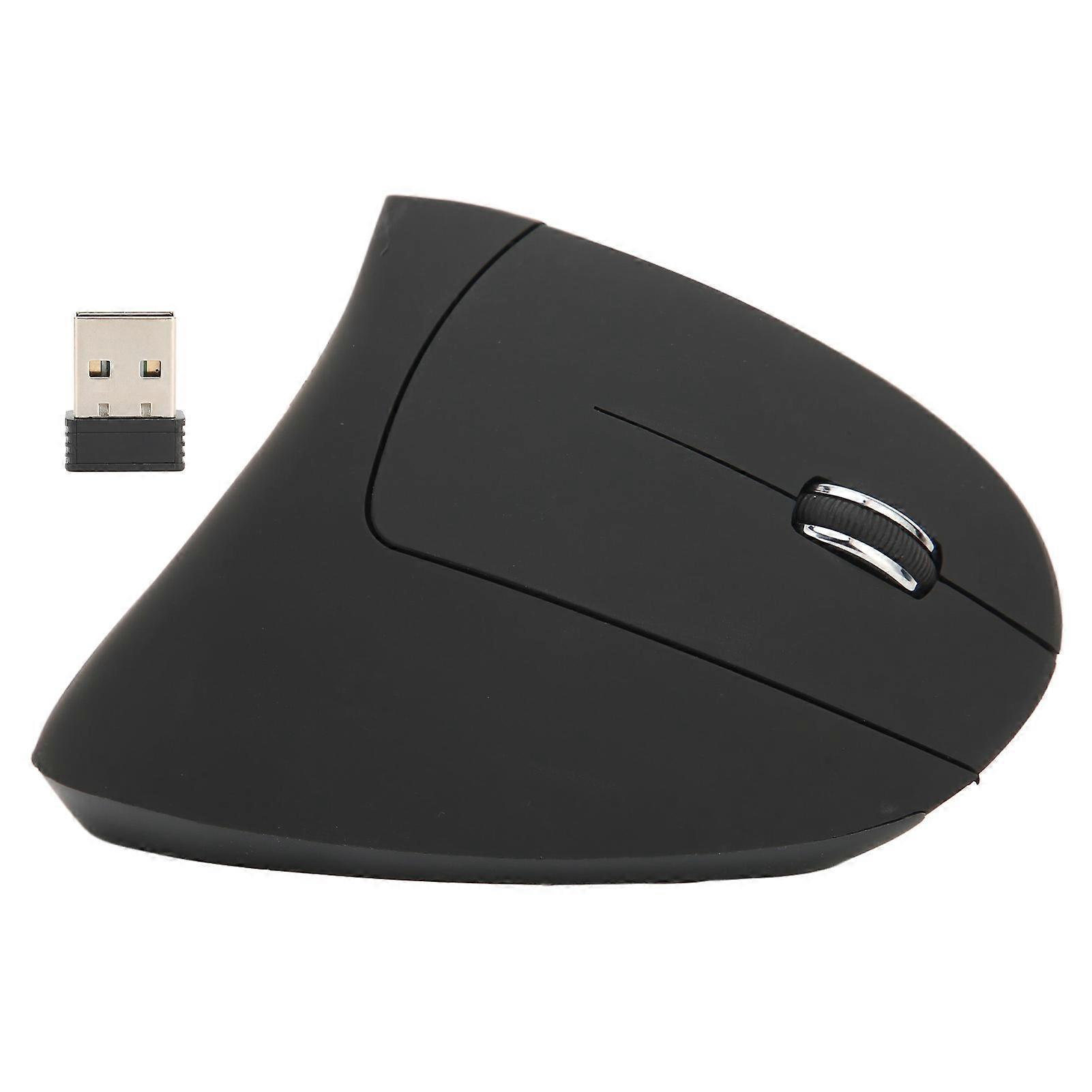 Ergonomic Mouse 6 Keys 2.4GHz Design Plug and Play Adjustable DPI Vertical Mouse for Laptop Desktop
