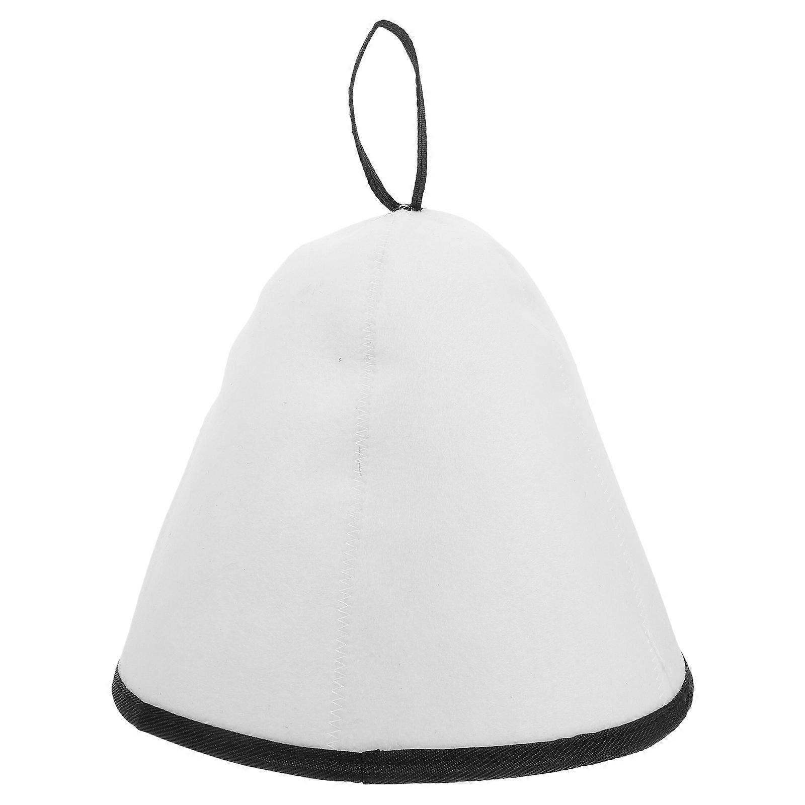 Felt Sauna Hat for Water Absorption with Thick Material Bath Hat