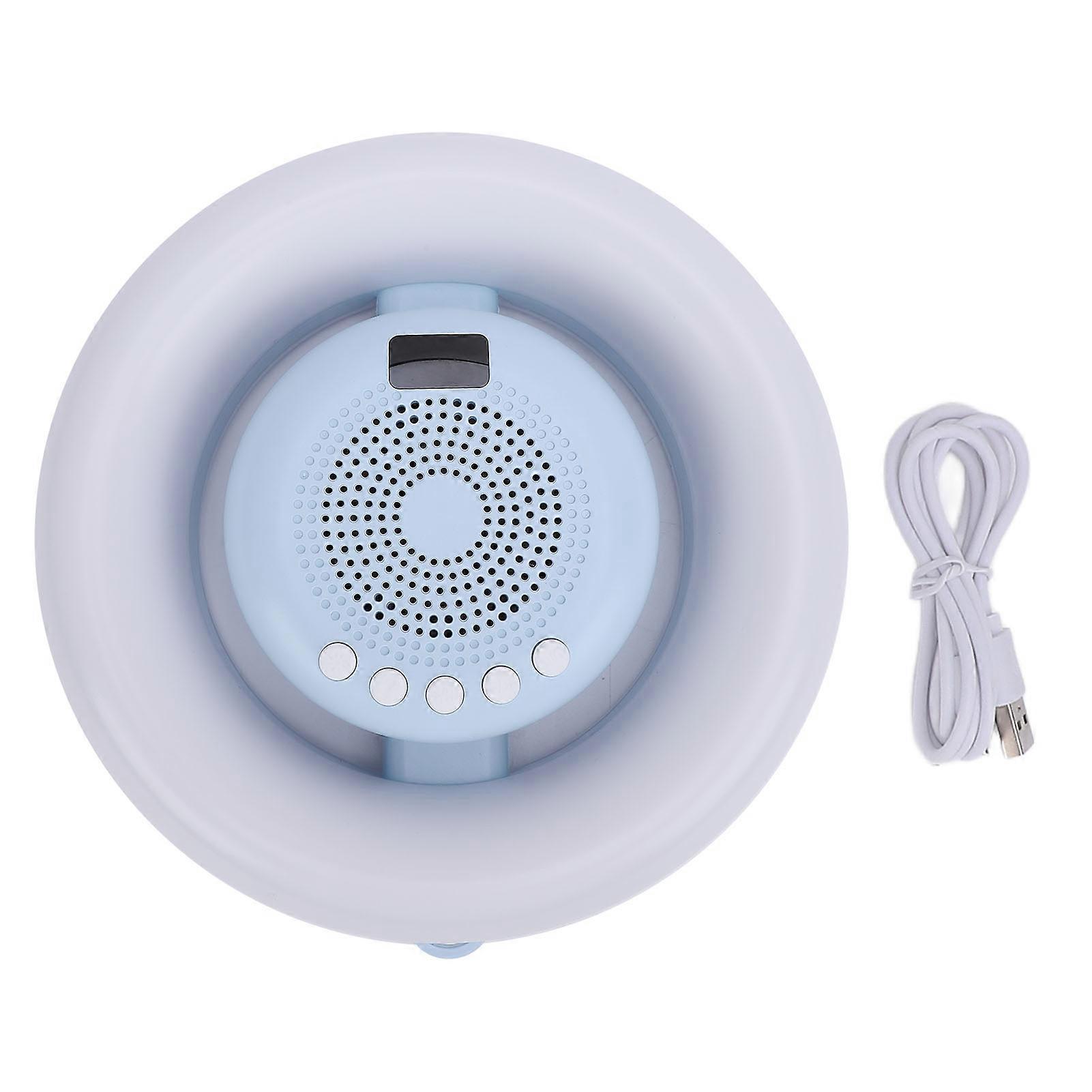 Bluetooth Floating Pool Lautsprecher mit RGB-Leuchten, Temp Display, IP65 wasserdicht, Blau