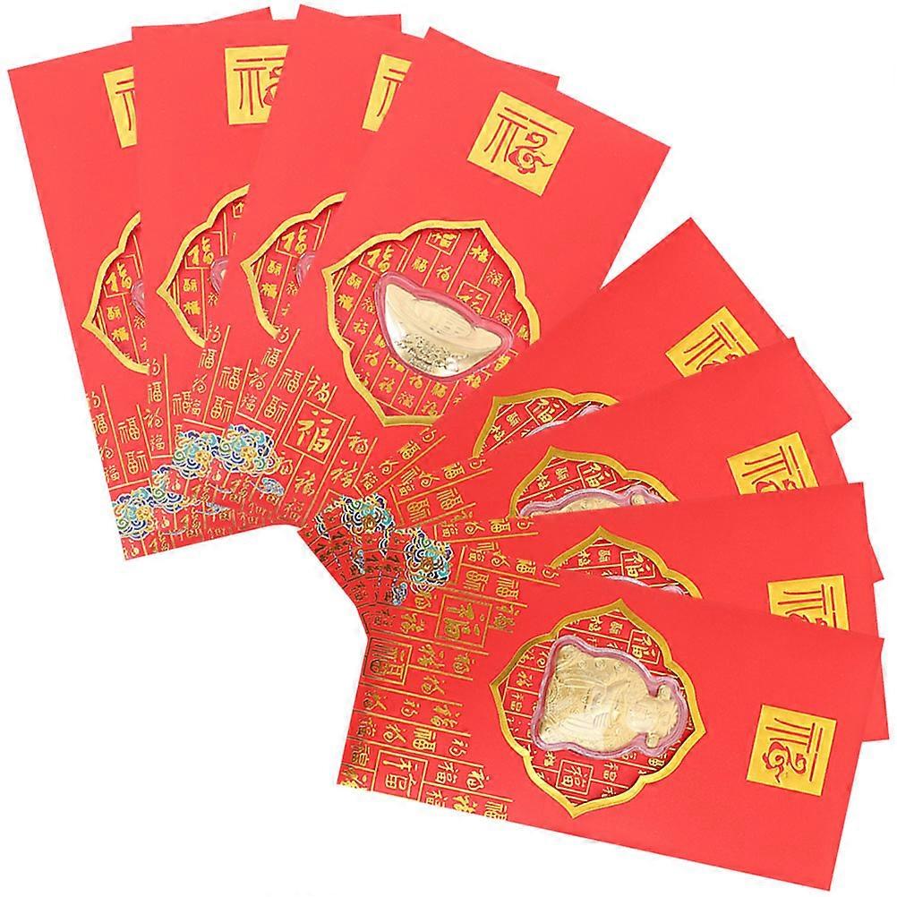 Spring Festival Red Envelopes present Container 17x9cm 8Pcs