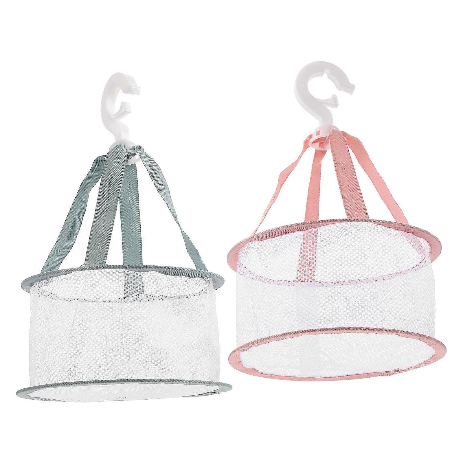 Laundry Drying Rack Folding Mesh Cloth Hanging Dryer Indoor Use 34x21cm Clothes Drying 2Pcs