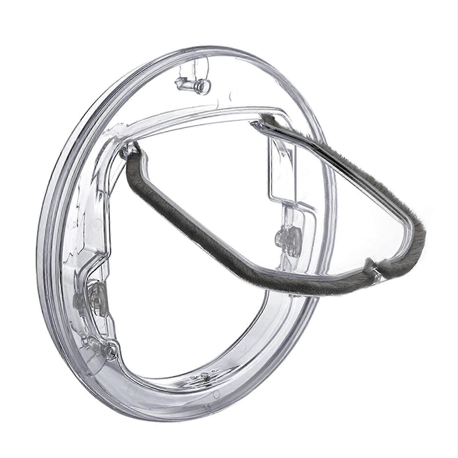 Cat Flaps Pet Door/Cat Flap with 4Way Lock, PC Round Windproof Cat Doors for Sliding Glass, Pets Release and Exit the Flap Door