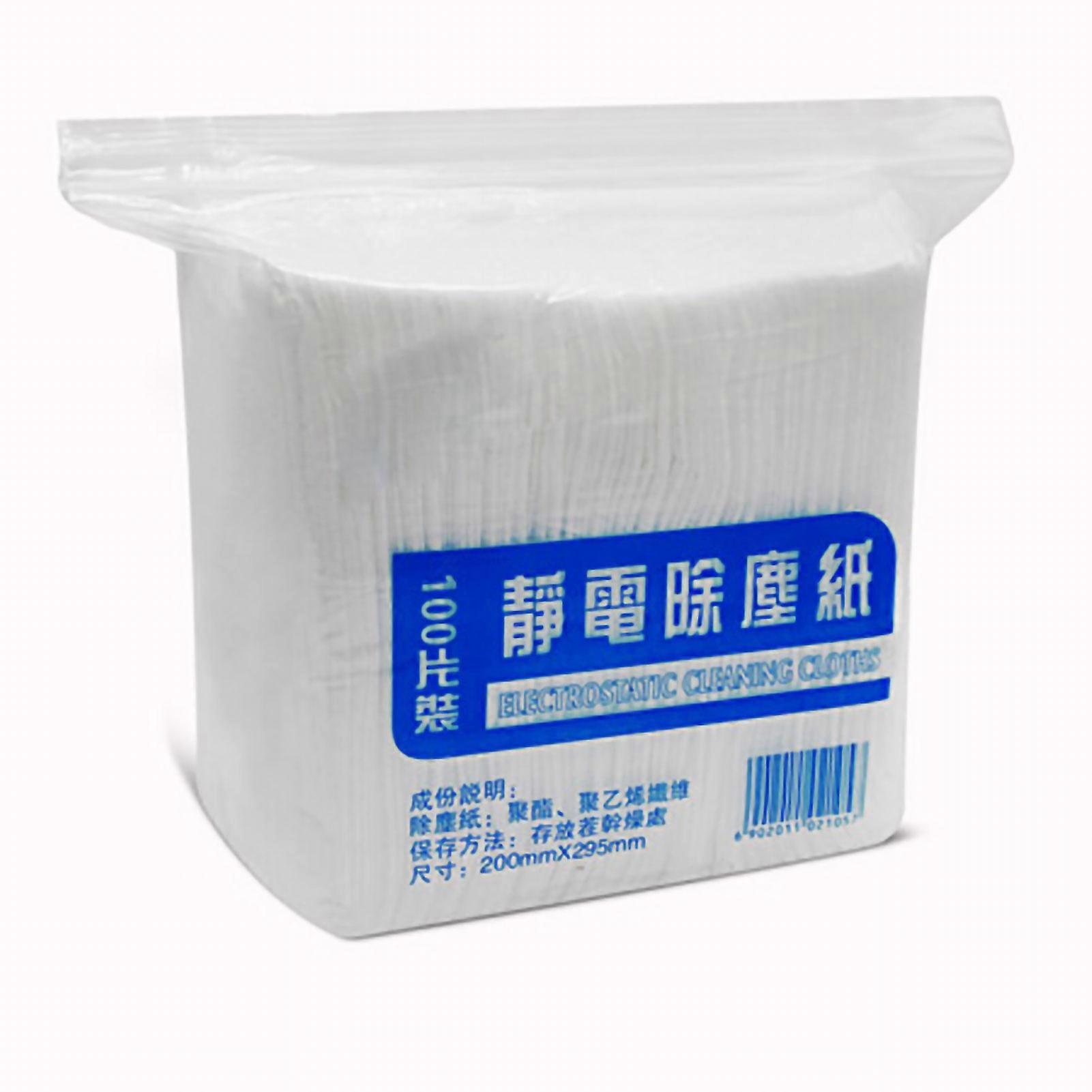 100pcs Mopping Cloth Flat Pattern Disposable Static Free Sweeper Cleaning Cloths for House Kitchen