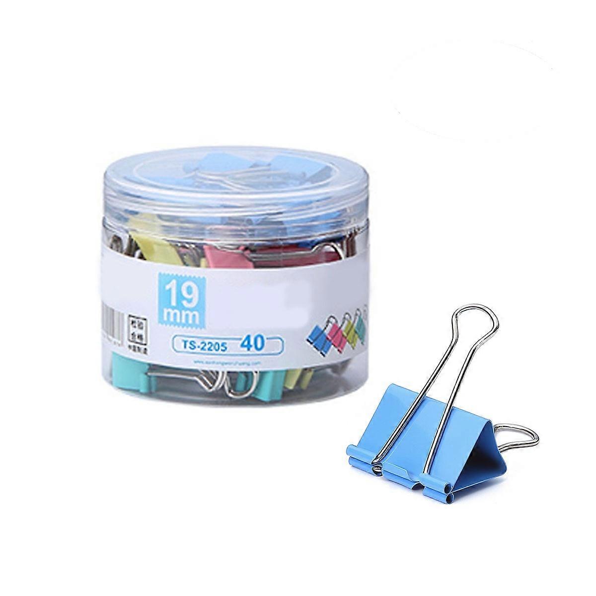 Office Clips Small Size File Organization Assorted Colors 19mm Home Use Schools Crafts 40Pcs