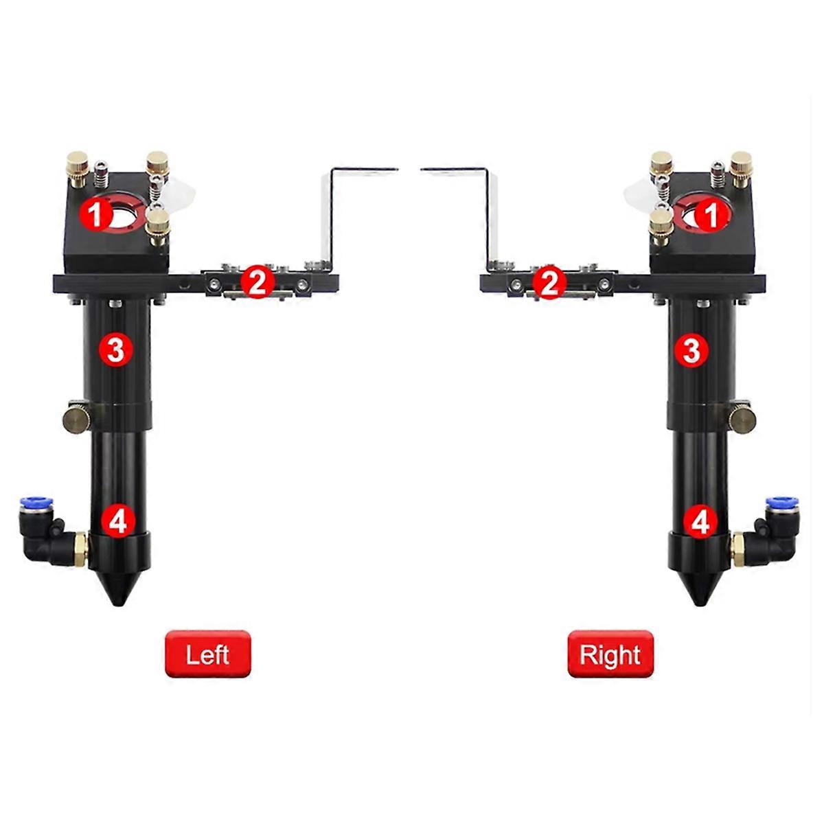 CO2 Laser Head E Series for Lens Dia: 20mm FL:50.8 & 63.5 mm,Mirror 25mm Suitable for Laser Engravin