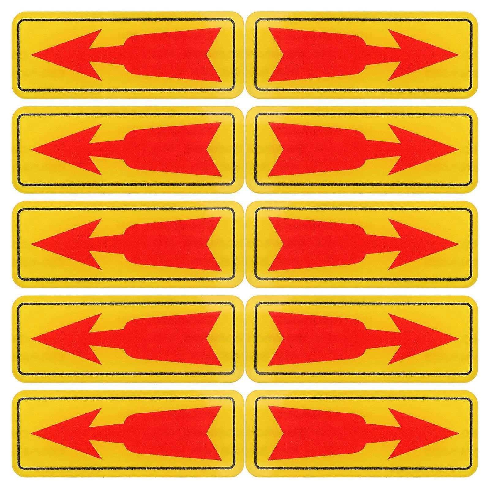 It looks like you're referring to a product listing for **"10pcs Arrow Switch Button Decals Self Adhesive Indicators For Safety Signage Emergency