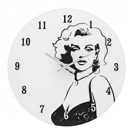 Hometime Iconic Collection Glass Wall Clock 30cm The 50's Hollywood Legend