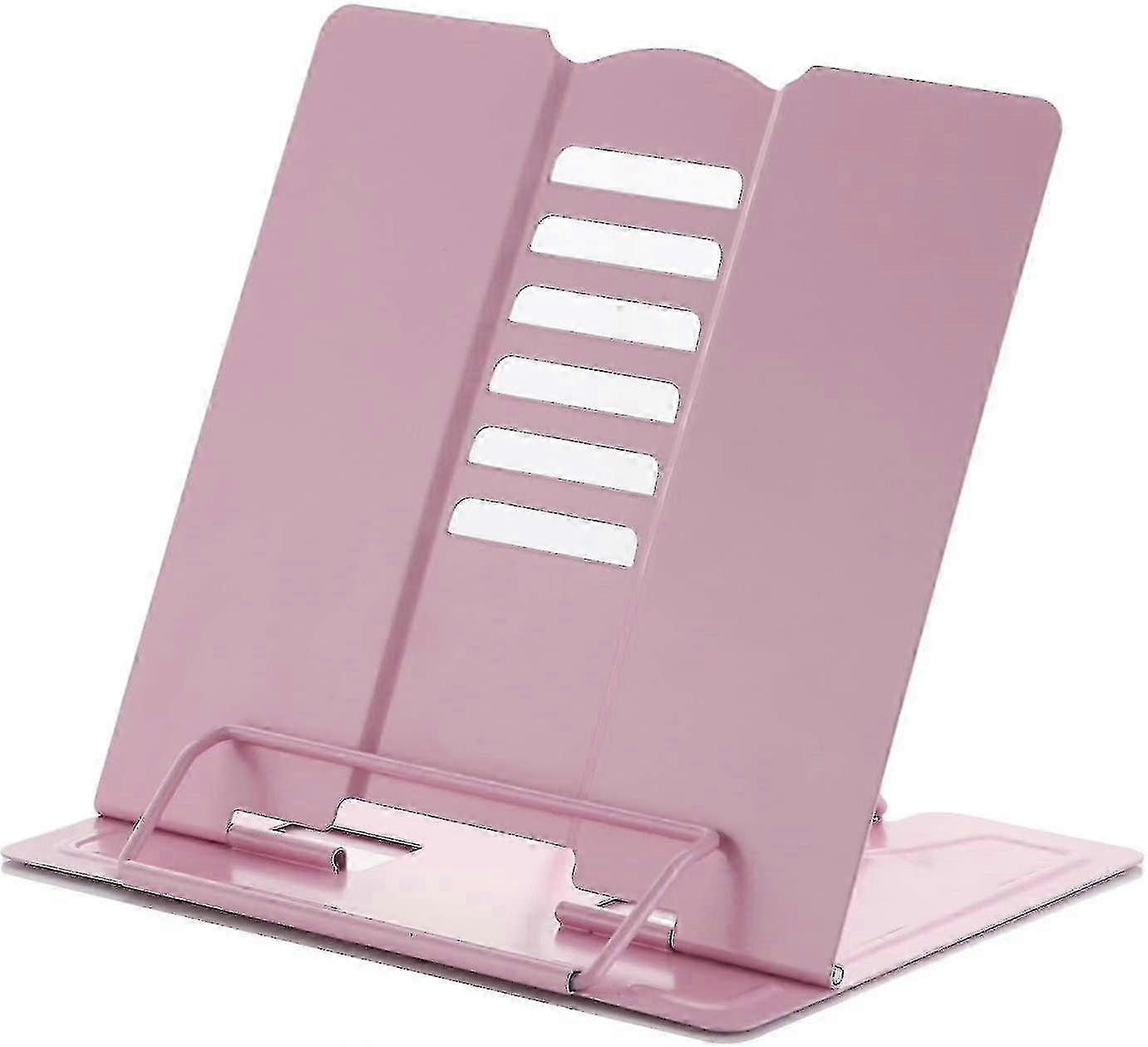 Multi-function Adjustable Metal Book Stand, Portable Anti-slip Reading Rest Holder for Cookbooks and Music Books