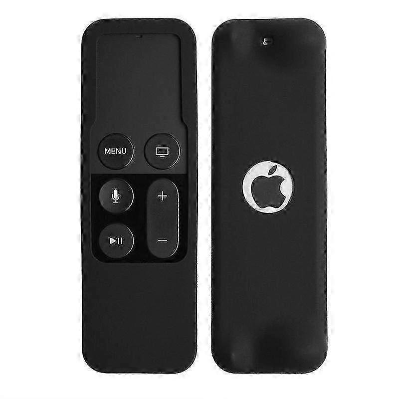 Shockproof Silicone Case for Apple TV 4K Remote Controller - Compatible with 5th & 4th Generation Models, Black