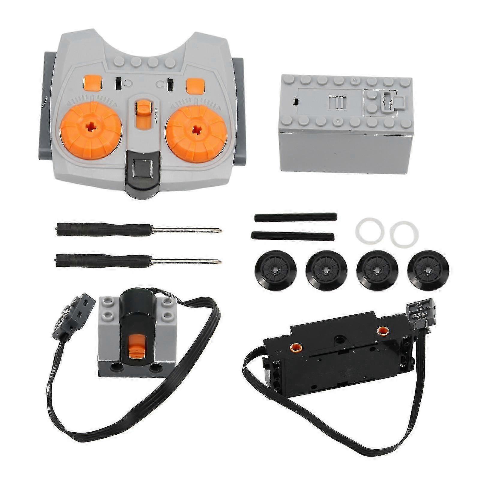 4pcs technic power functions battery box train motor receiver remote bundle lot