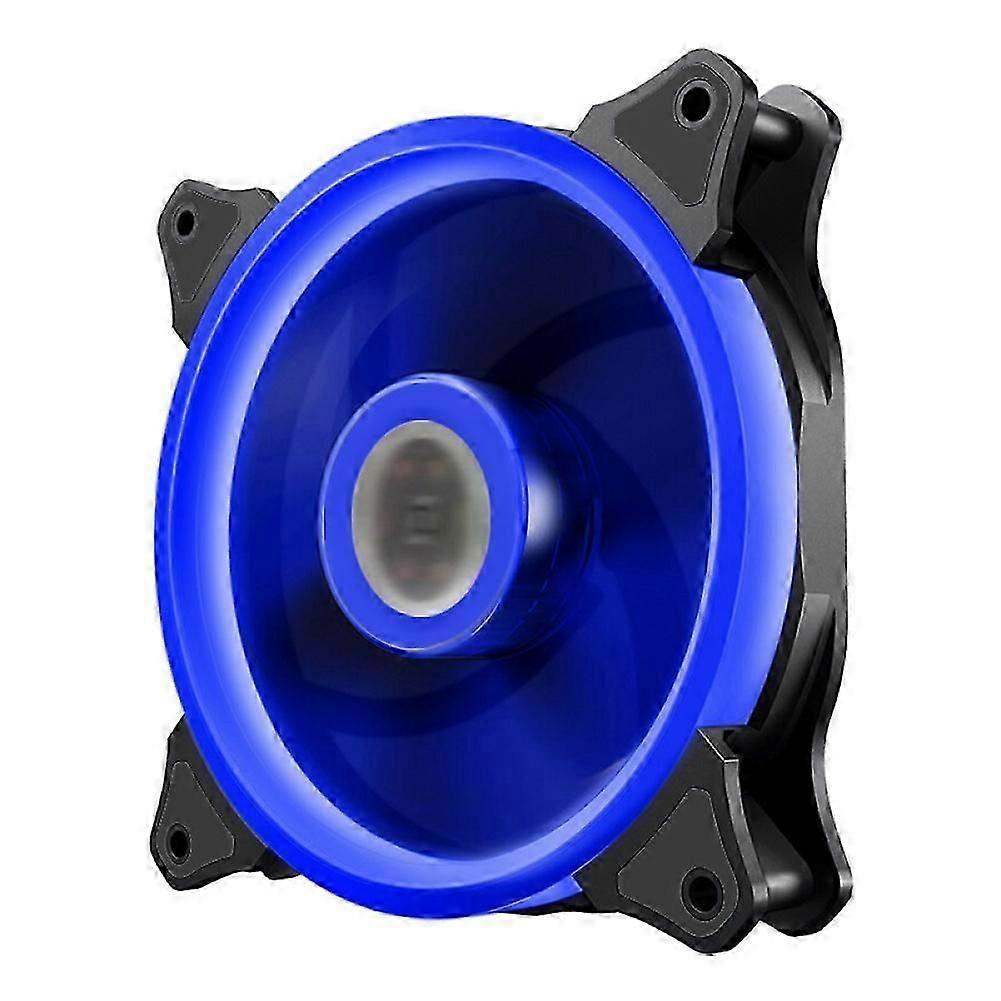 Universal 12cm 15LED Dual Aperture Silent PC Computer Case Cooling Fan Cooler