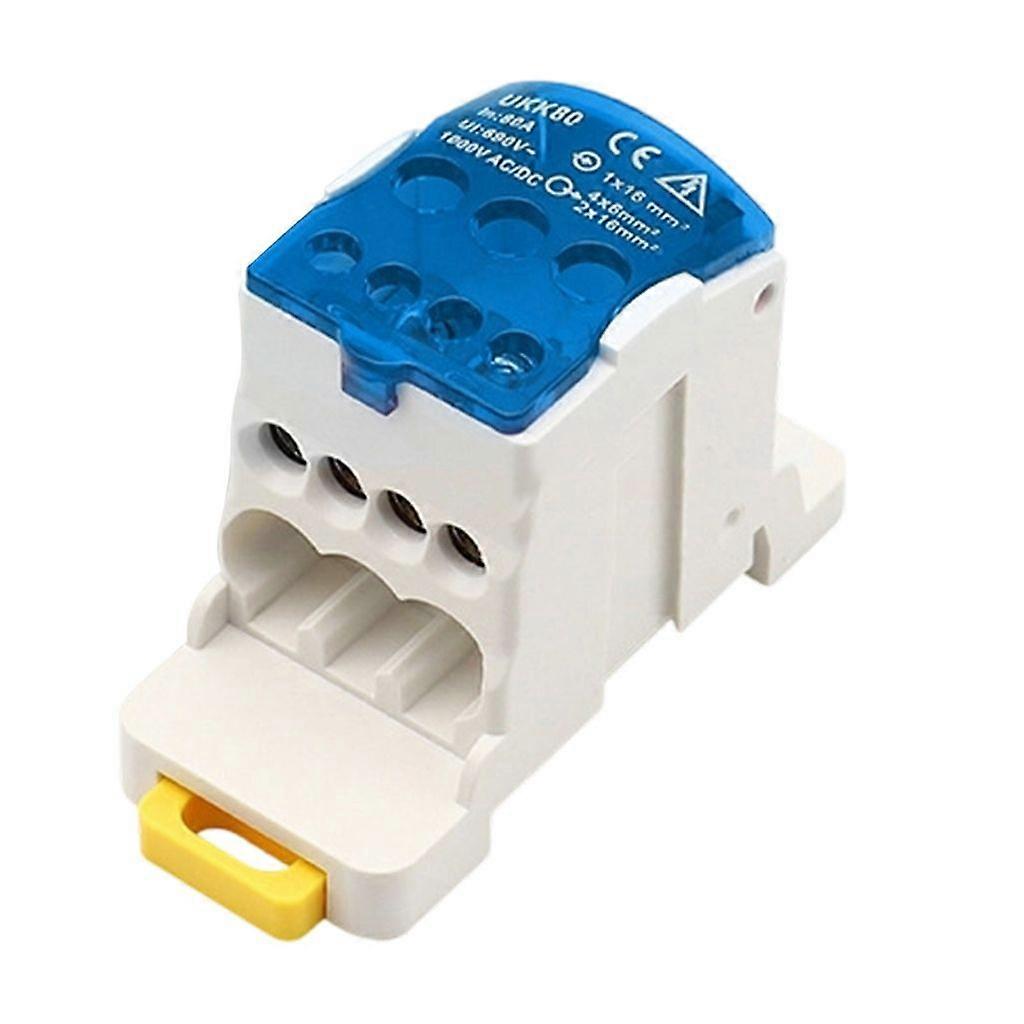 Industrial Rail Compatible 8 Output Splitters Brass Contacts Long Time Use