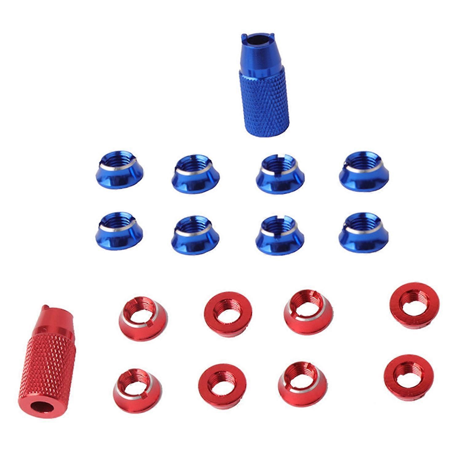 2 Set Radio Transmitter Switch Fixed Nut Installation Spanner for Radiolink Futaba Jr-Red &Blue